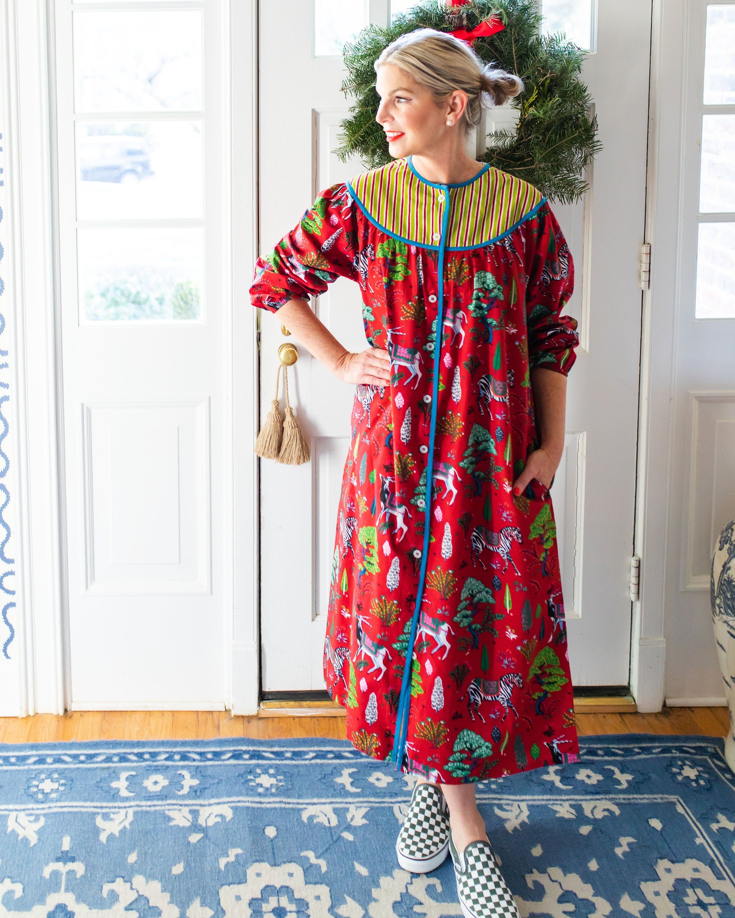 PF x Pencil + Paper Co. Antelope's Forest - Day-to-Nightgown - Ruby sold by Printfresh product image thumbnail 3