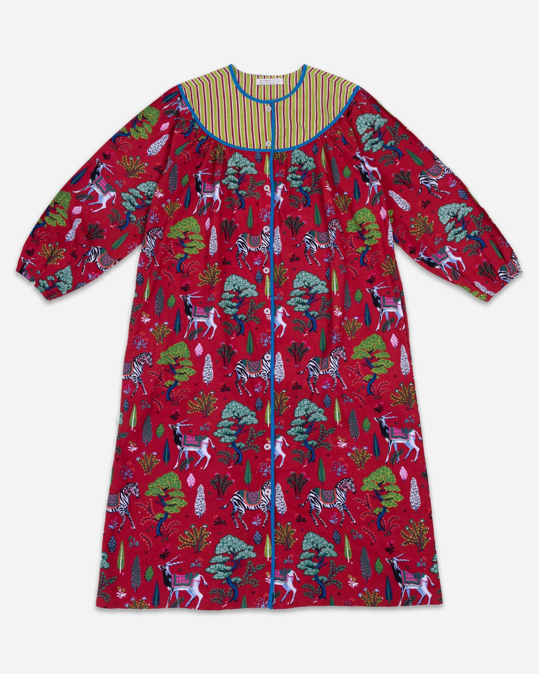 PF x Pencil + Paper Co. Antelope's Forest - Day-to-Nightgown - Ruby sold by Printfresh product image thumbnail 2