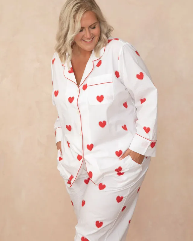 Queen of Hearts - Tall Long PJ Set - Ruby Cloud sold by Printfresh