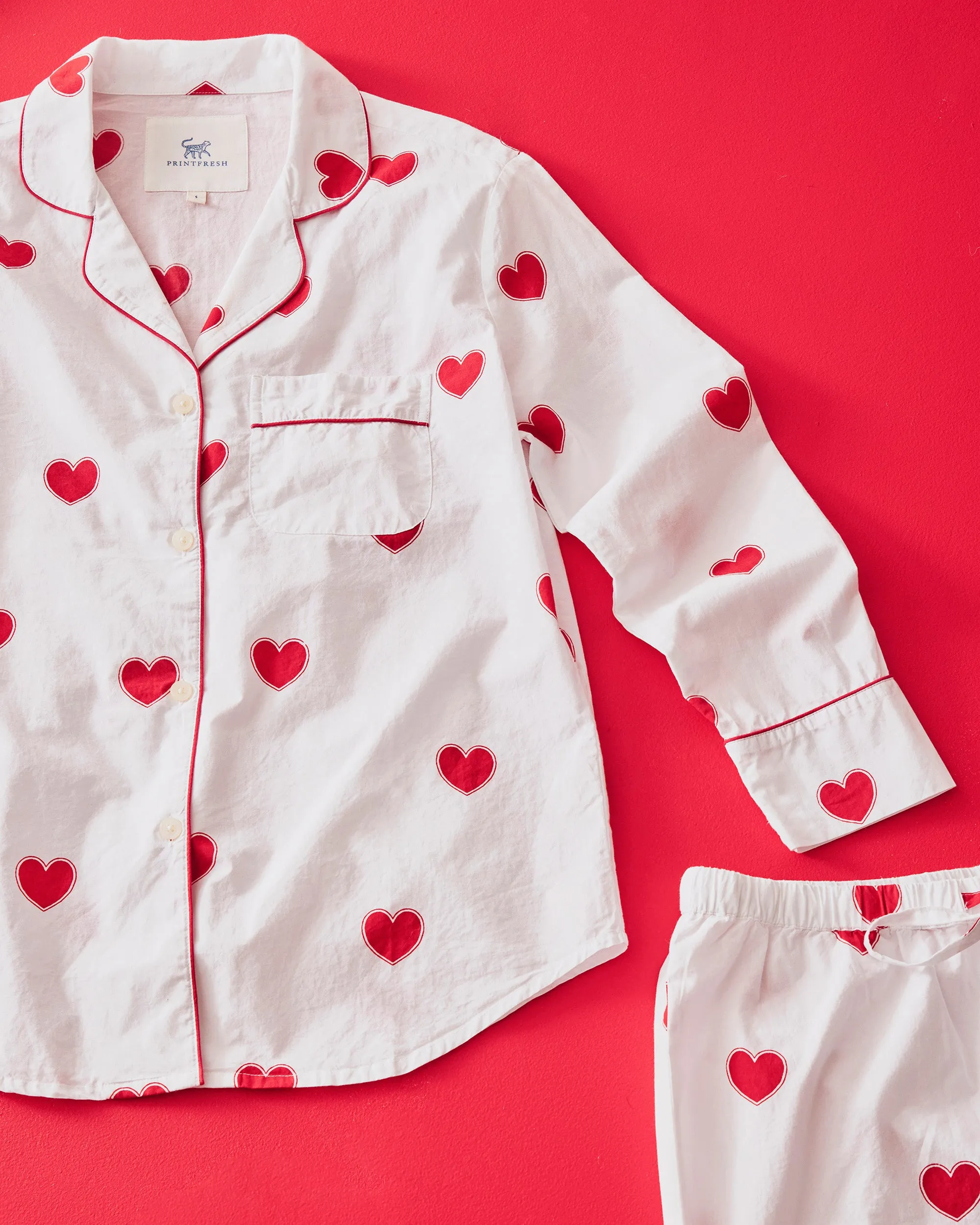 Queen of Hearts - Tall Long PJ Set - Ruby Cloud sold by Printfresh product image thumbnail 2