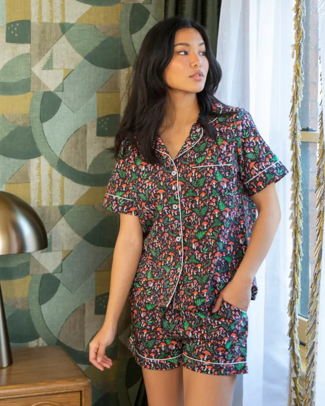 Toadstools - Short PJ Set - Ink sold by Printfresh