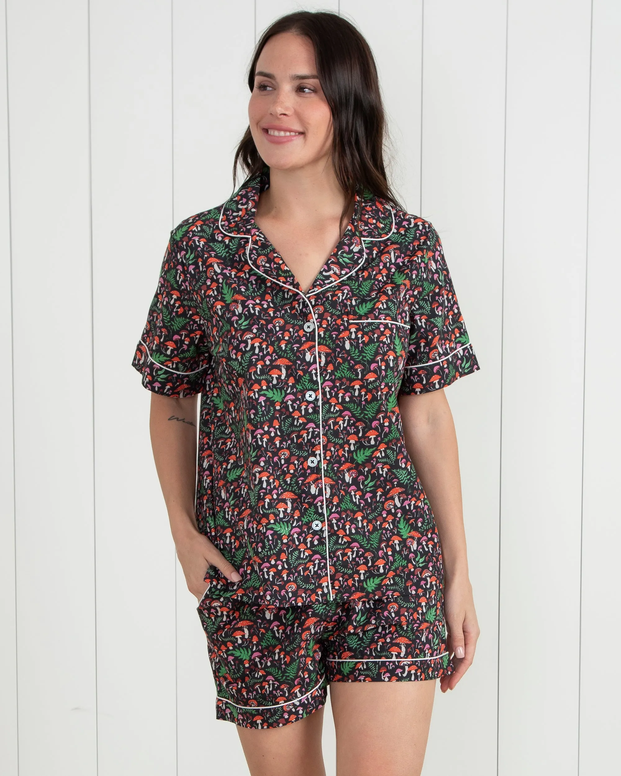 Toadstools - Short PJ Set - Ink sold by Printfresh product image thumbnail 5
