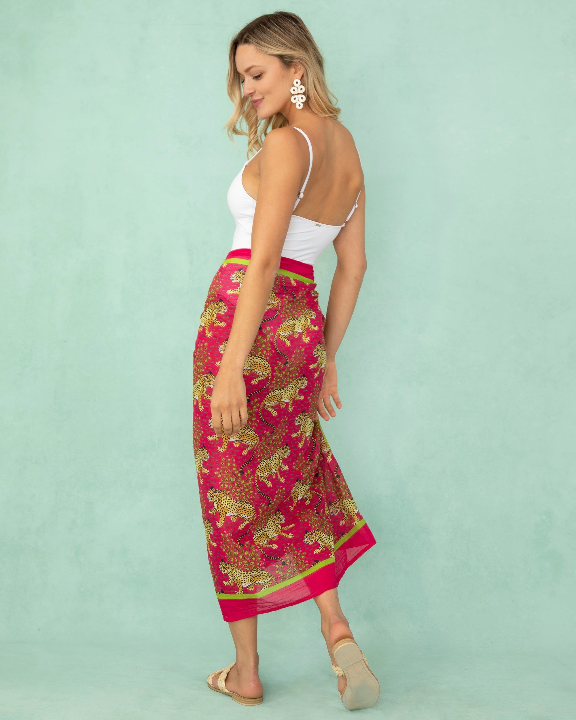 Bagheera - Salty Shores Sarong - Hot Pink sold by Printfresh product image thumbnail 7