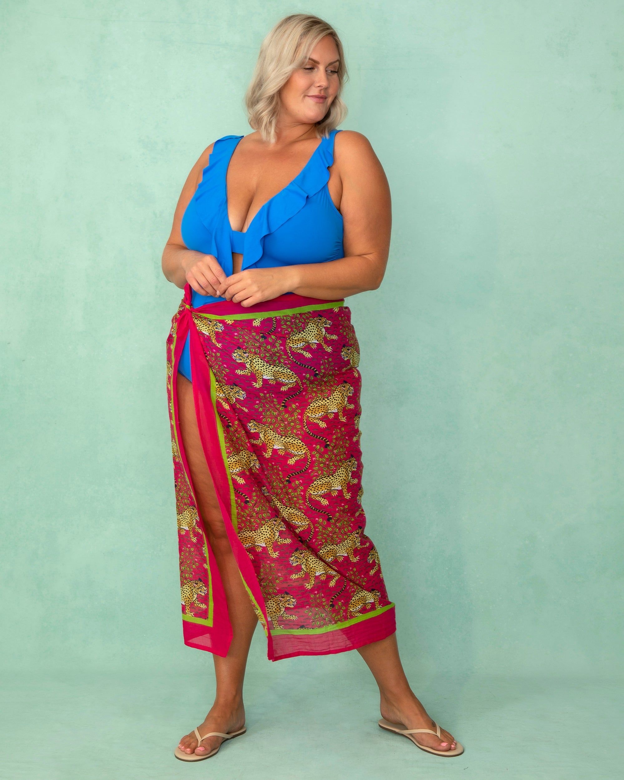 Bagheera - Salty Shores Sarong - Hot Pink sold by Printfresh product image thumbnail 6