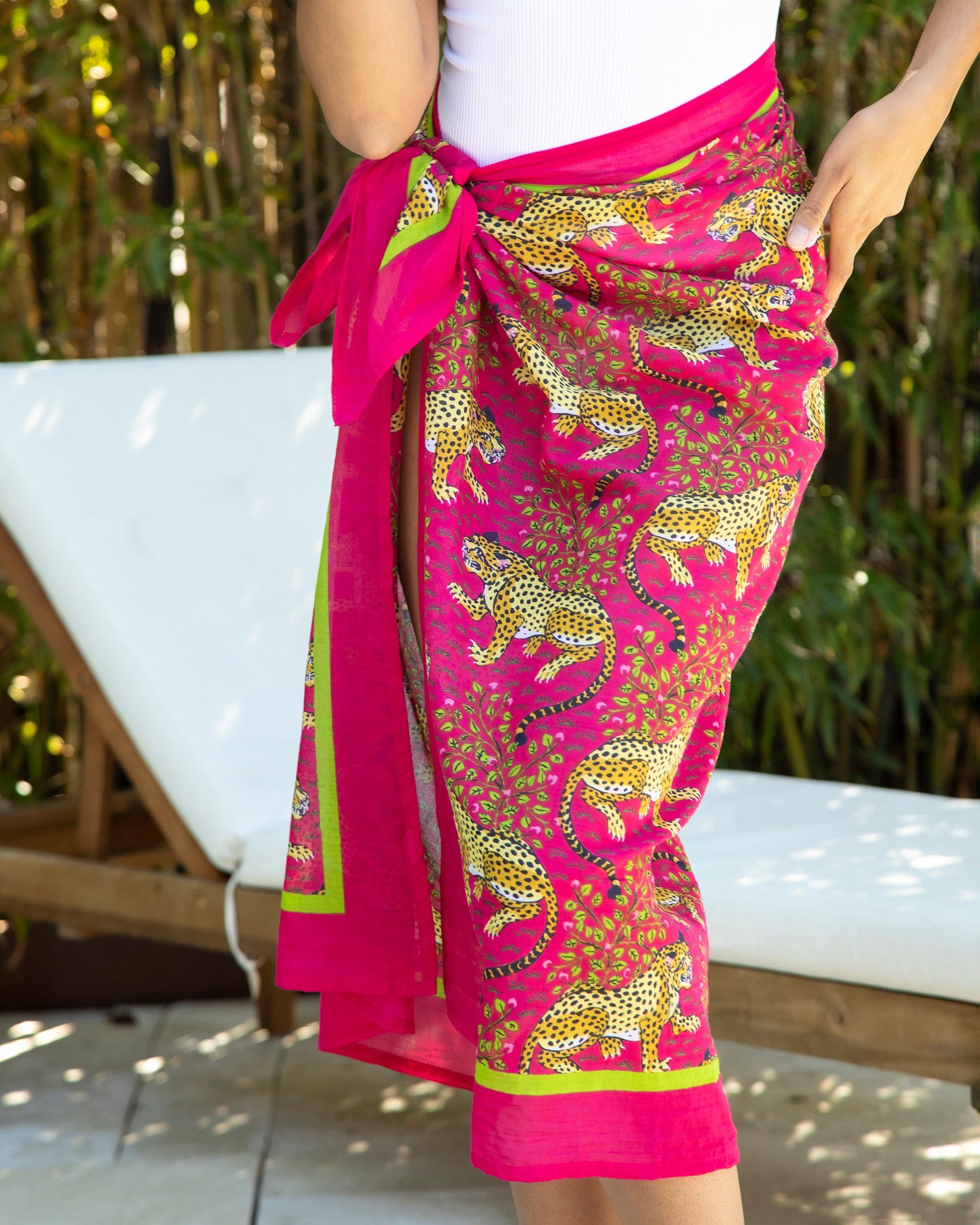 Bagheera - Salty Shores Sarong - Hot Pink sold by Printfresh product image thumbnail 3
