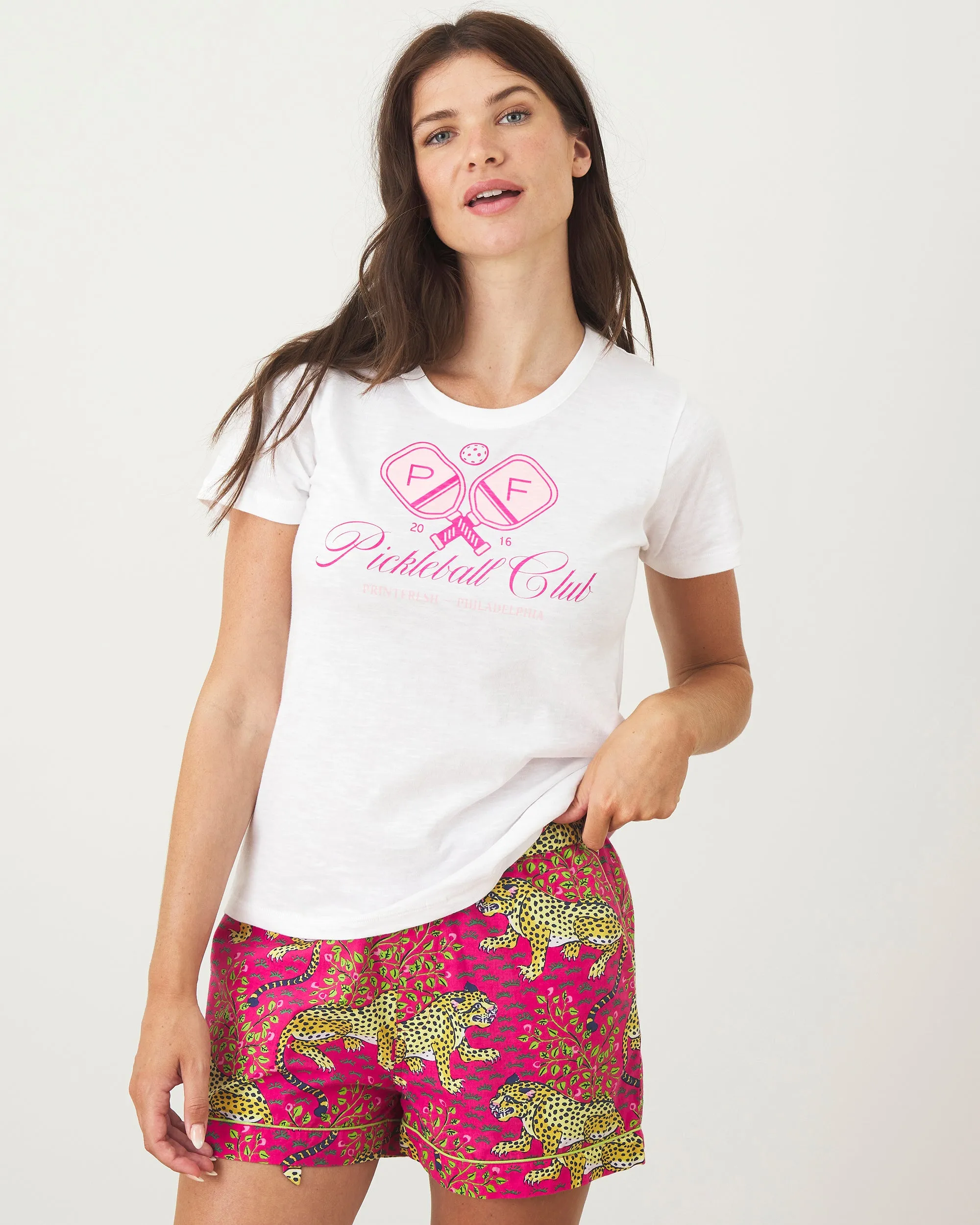 Pickleball Club - Saturday Graphic Tee - Cloud sold by Printfresh product image thumbnail 5