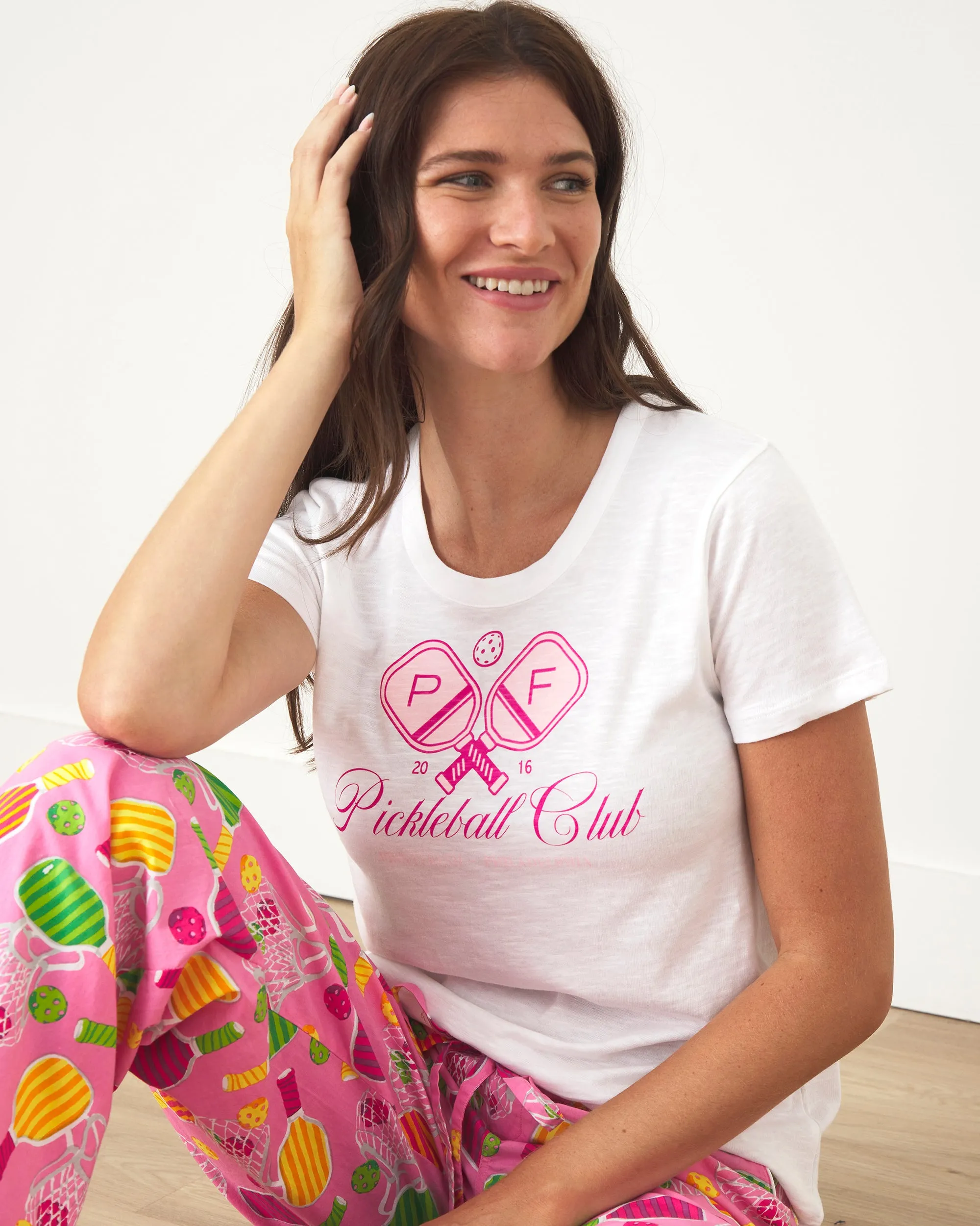 Pickleball Club - Saturday Graphic Tee - Cloud sold by Printfresh product image thumbnail 3