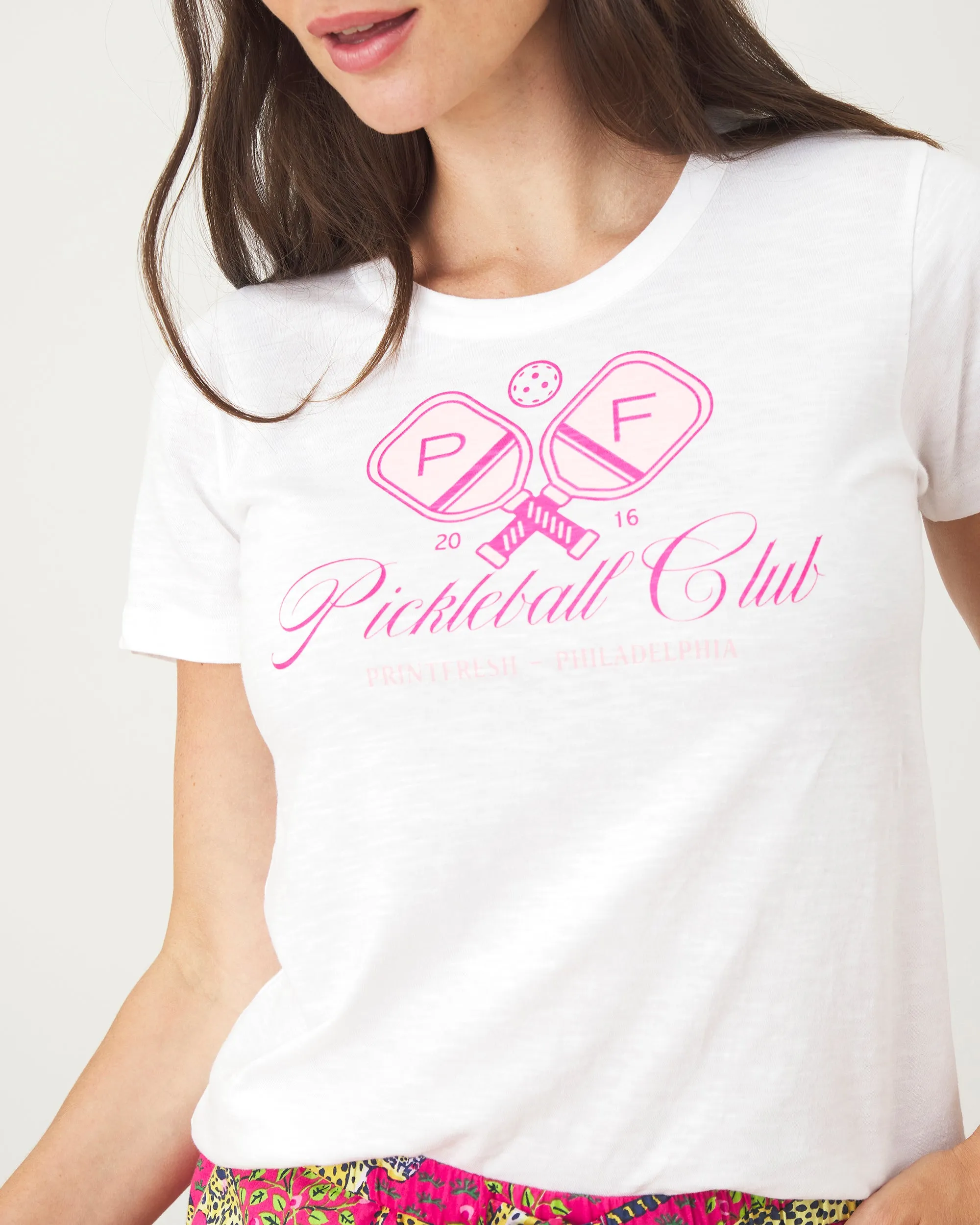 Pickleball Club - Saturday Graphic Tee - Cloud sold by Printfresh product image thumbnail 4