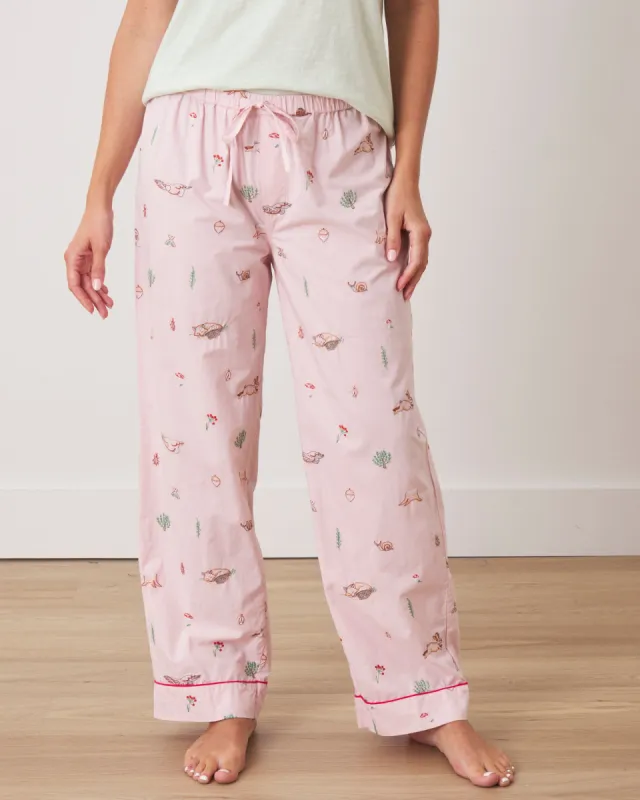 Woodland Storybook - PJ Pants - Blush sold by Printfresh