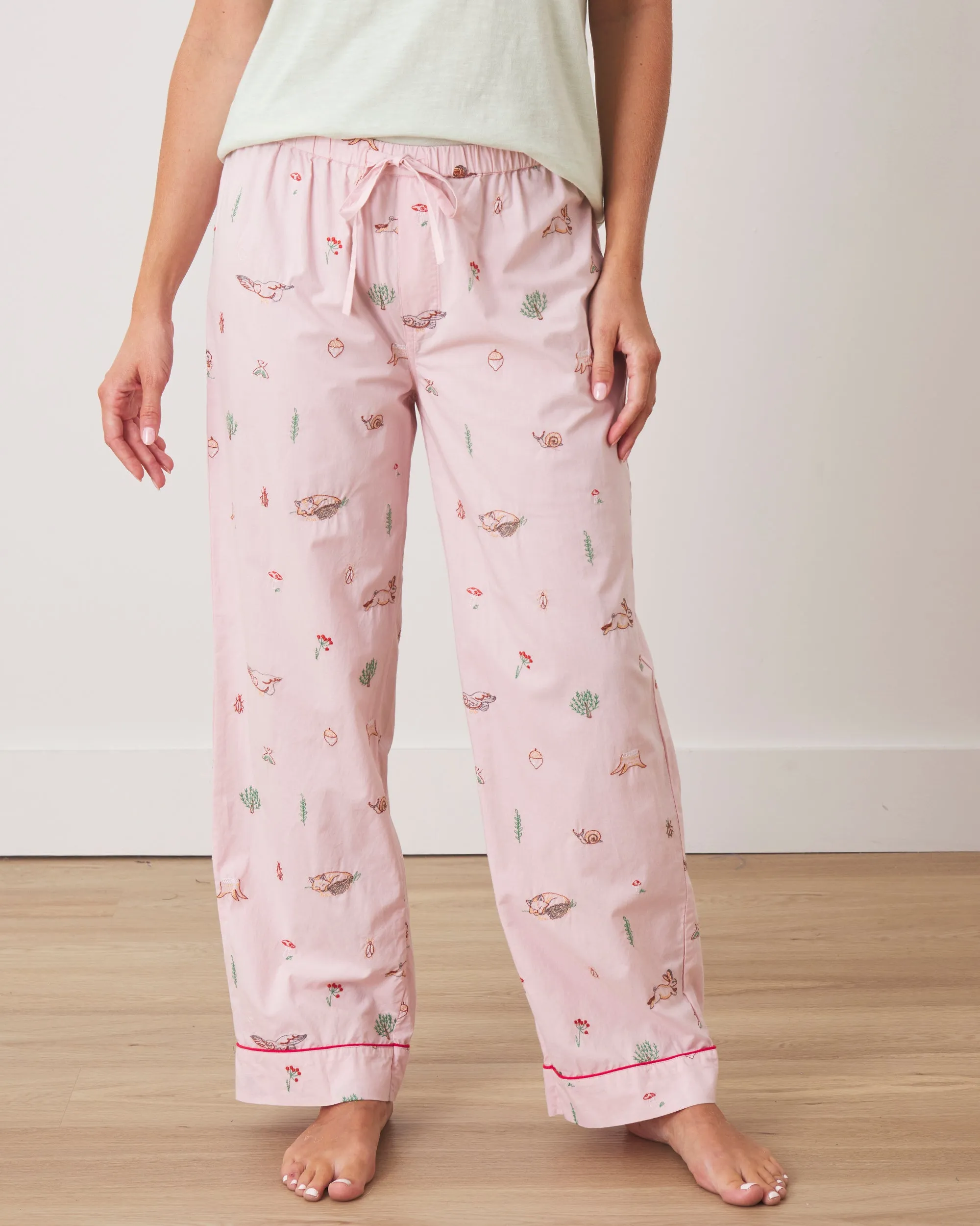 Woodland Storybook - PJ Pants - Blush sold by Printfresh