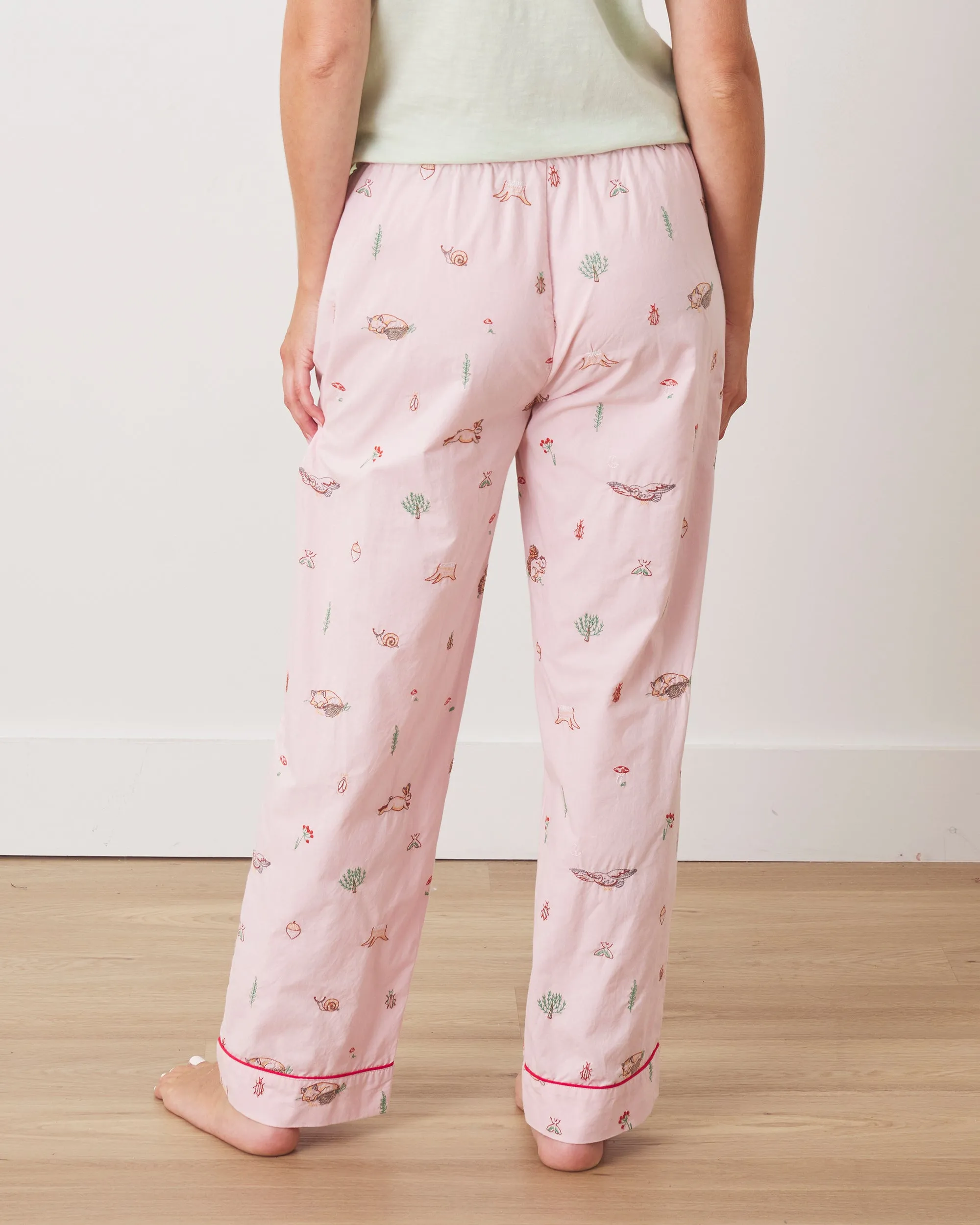 Woodland Storybook - PJ Pants - Blush sold by Printfresh product image thumbnail 3