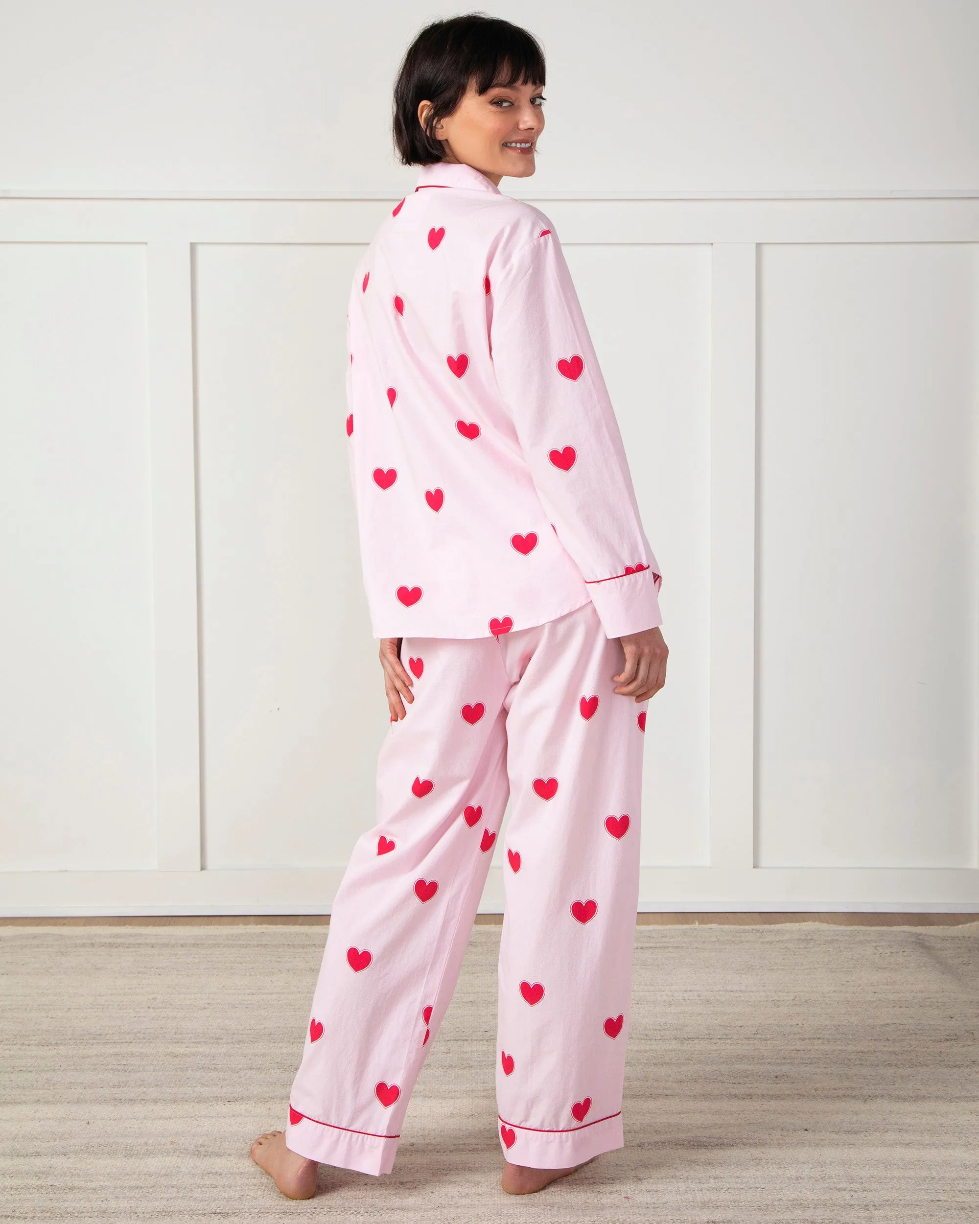 Queen of Hearts - Long PJ Set - Candy Pink sold by Printfresh product image thumbnail 4