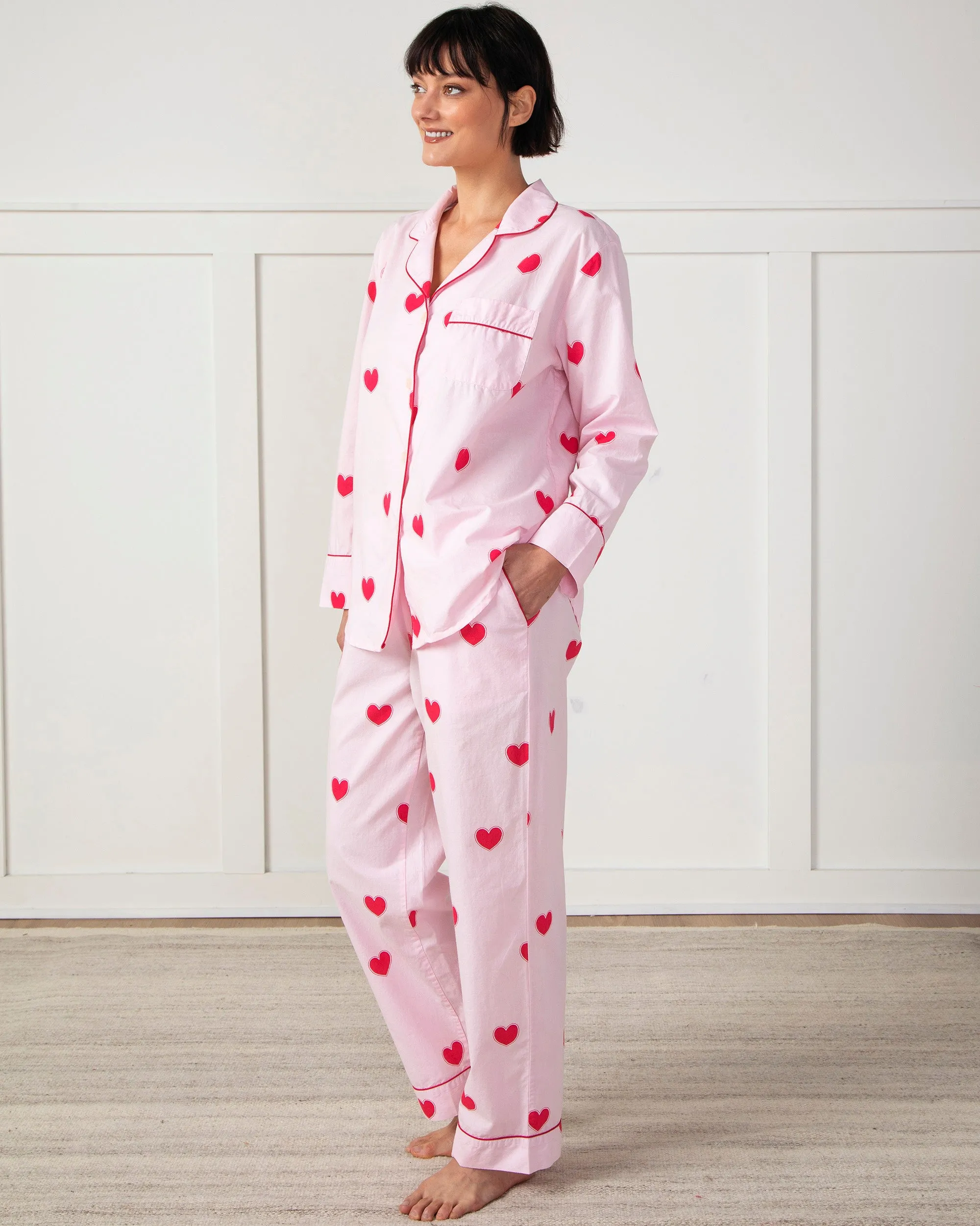 Queen of Hearts - Long PJ Set - Candy Pink sold by Printfresh product image thumbnail 3