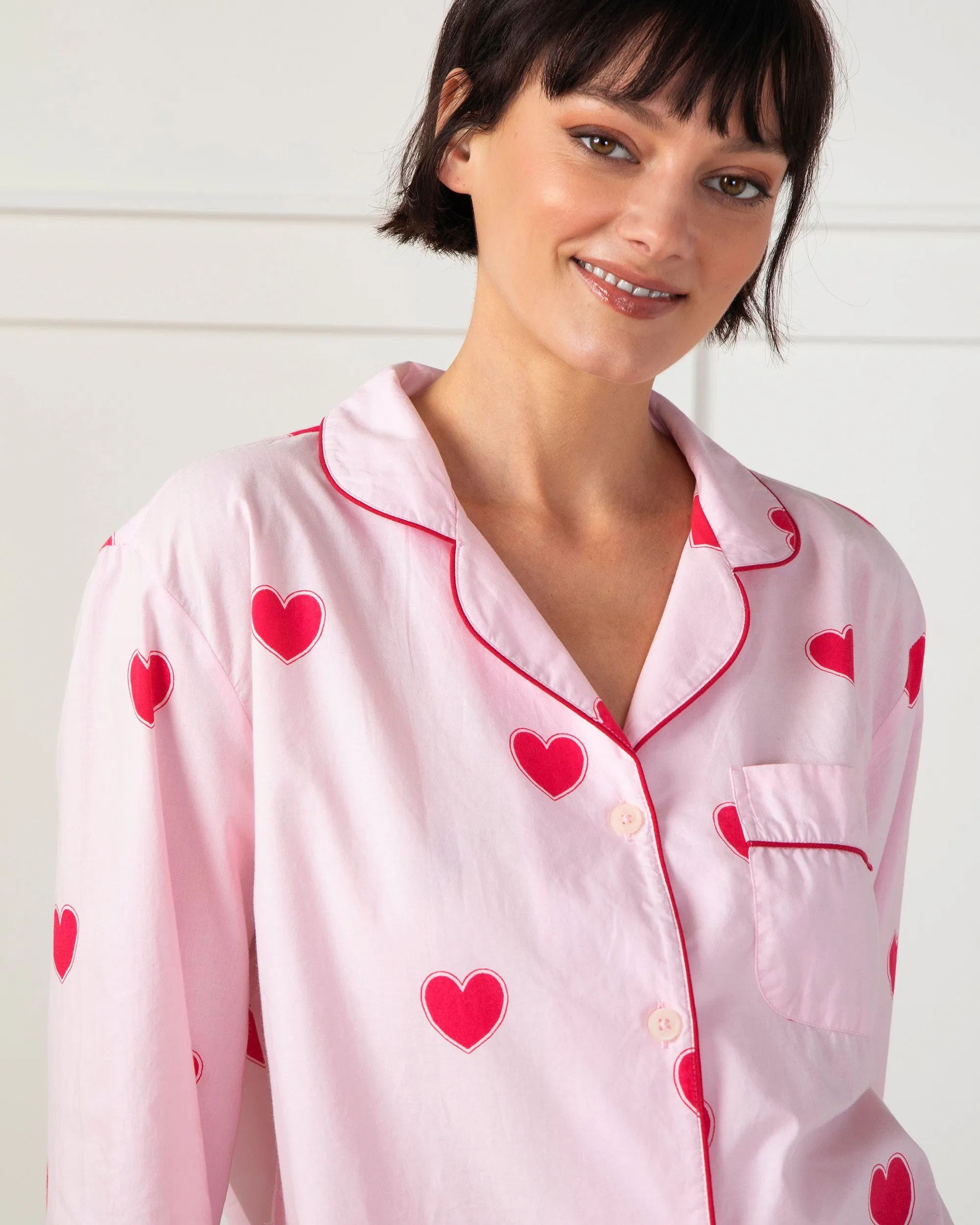 Queen of Hearts - Long PJ Set - Candy Pink sold by Printfresh product image thumbnail 2