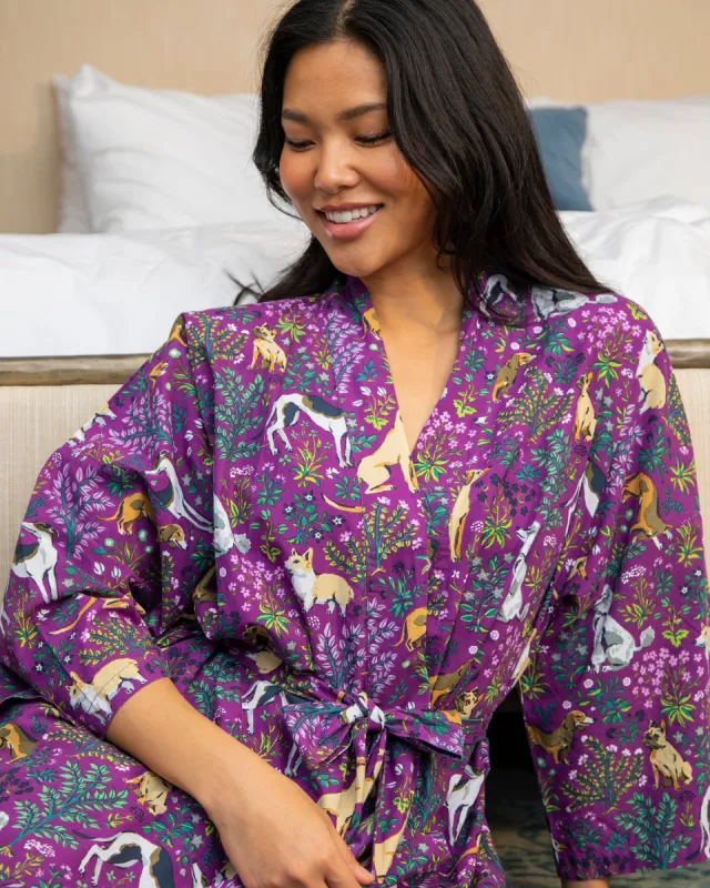 Must Love Dogs - Robe - Amethyst sold by Printfresh