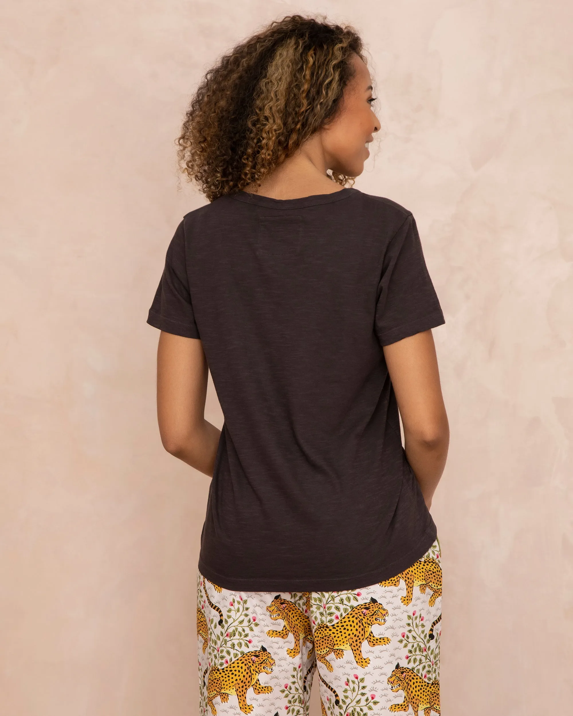 Black - Saturday Tee - Knit T-Shirt sold by Printfresh product image thumbnail 4