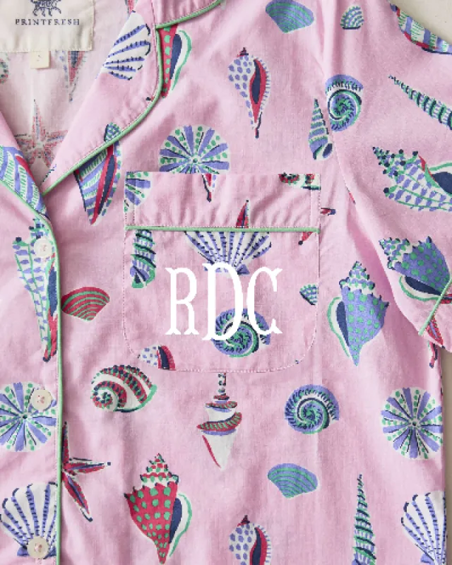 Beachcomber - Short PJ Set - Pink Sand sold by Printfresh