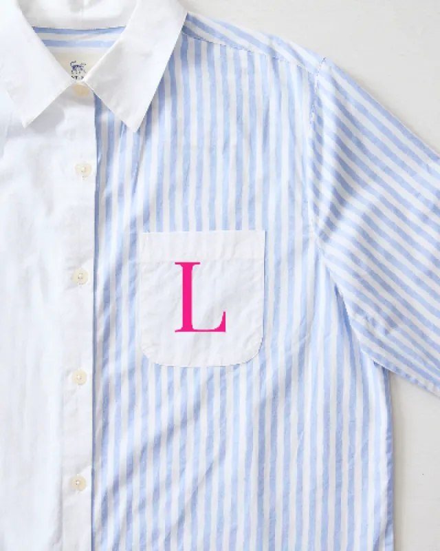 Weekend Stripes - Everyday Button Down - Blue Skies sold by Printfresh