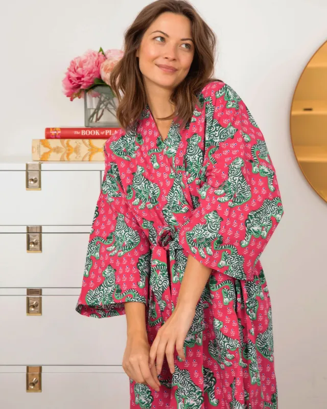 Tiger Queen - Robe - Hibiscus sold by Printfresh