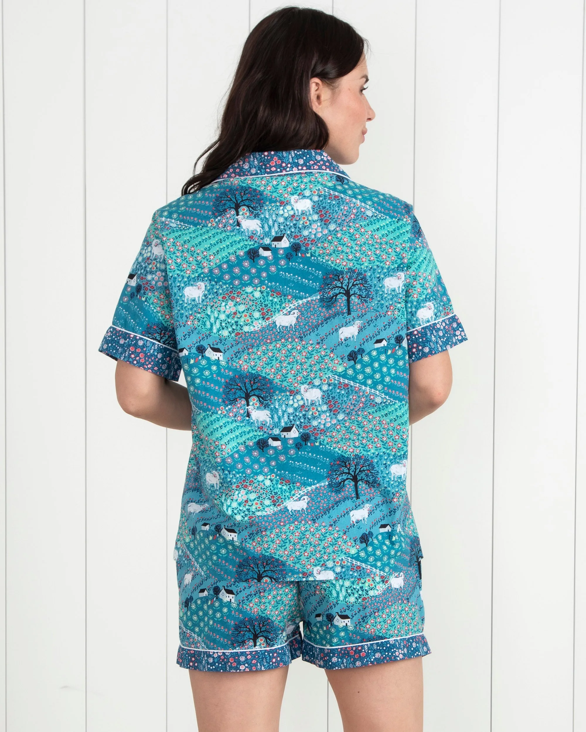 Rolling Hills - Short PJ Set - Blue Ribbon sold by Printfresh product image thumbnail 5