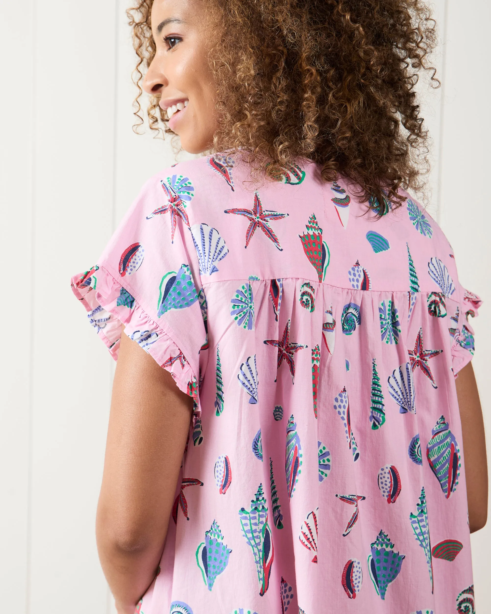 Beachcomber - Pintuck Nightgown - Pink Sand sold by Printfresh product image thumbnail 2