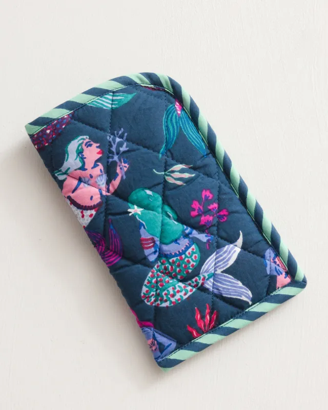 Mythical Mermaids - Eyeglass Case - Shoreline Blue sold by Printfresh