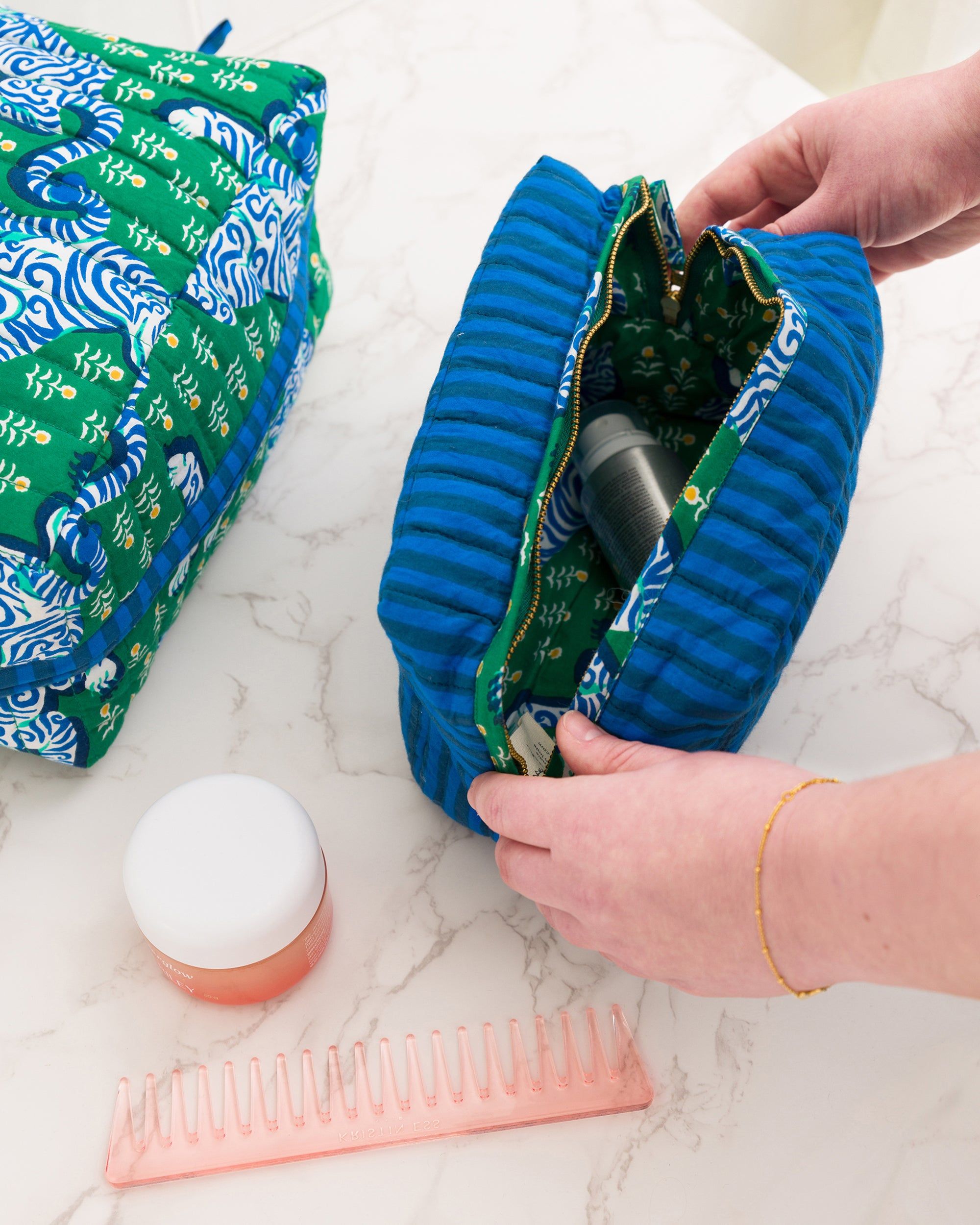 Tiger Queen - Oversized Pouch Set - Jade sold by Printfresh product image thumbnail 3