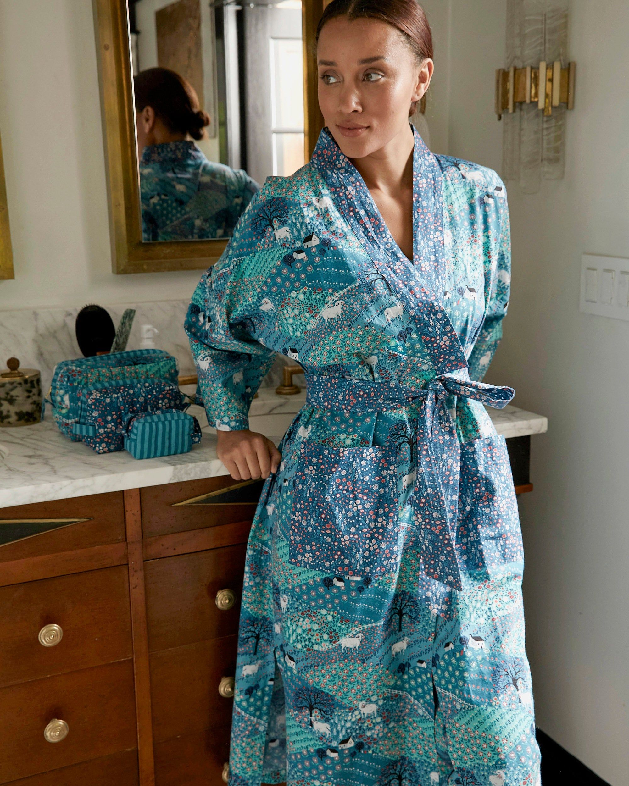 Rolling Hills - Robe - Blue Ribbon sold by Printfresh product image thumbnail 2