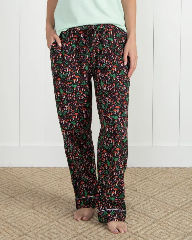 Toadstools - Pajama Pants - Ink sold by Printfresh