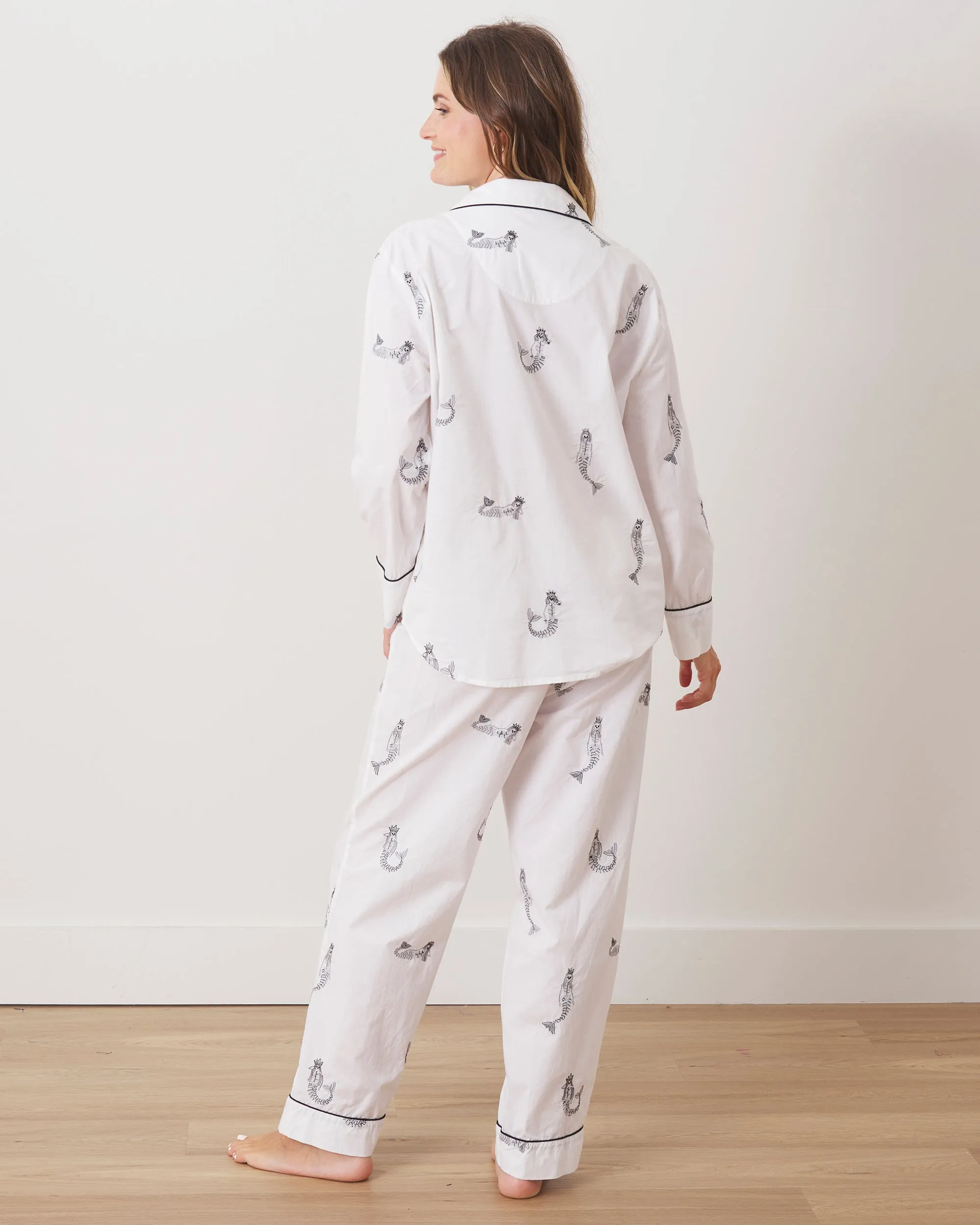Daughters Of Triton Skeleton - Long PJ Set - Cloud sold by Printfresh product image thumbnail 5
