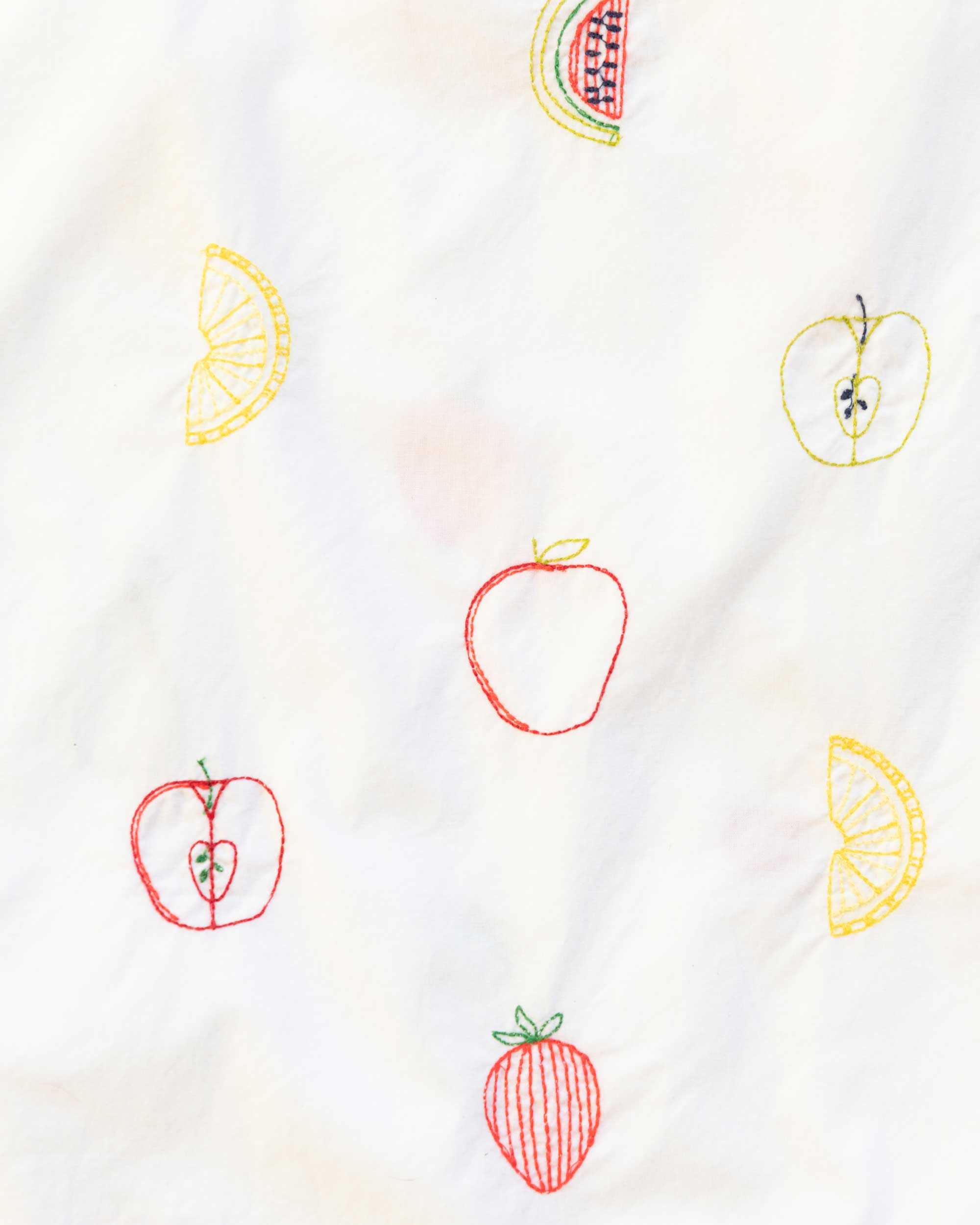 Fruit Medley - Cropped Pajama Pants - Cloud sold by Printfresh product image thumbnail 4