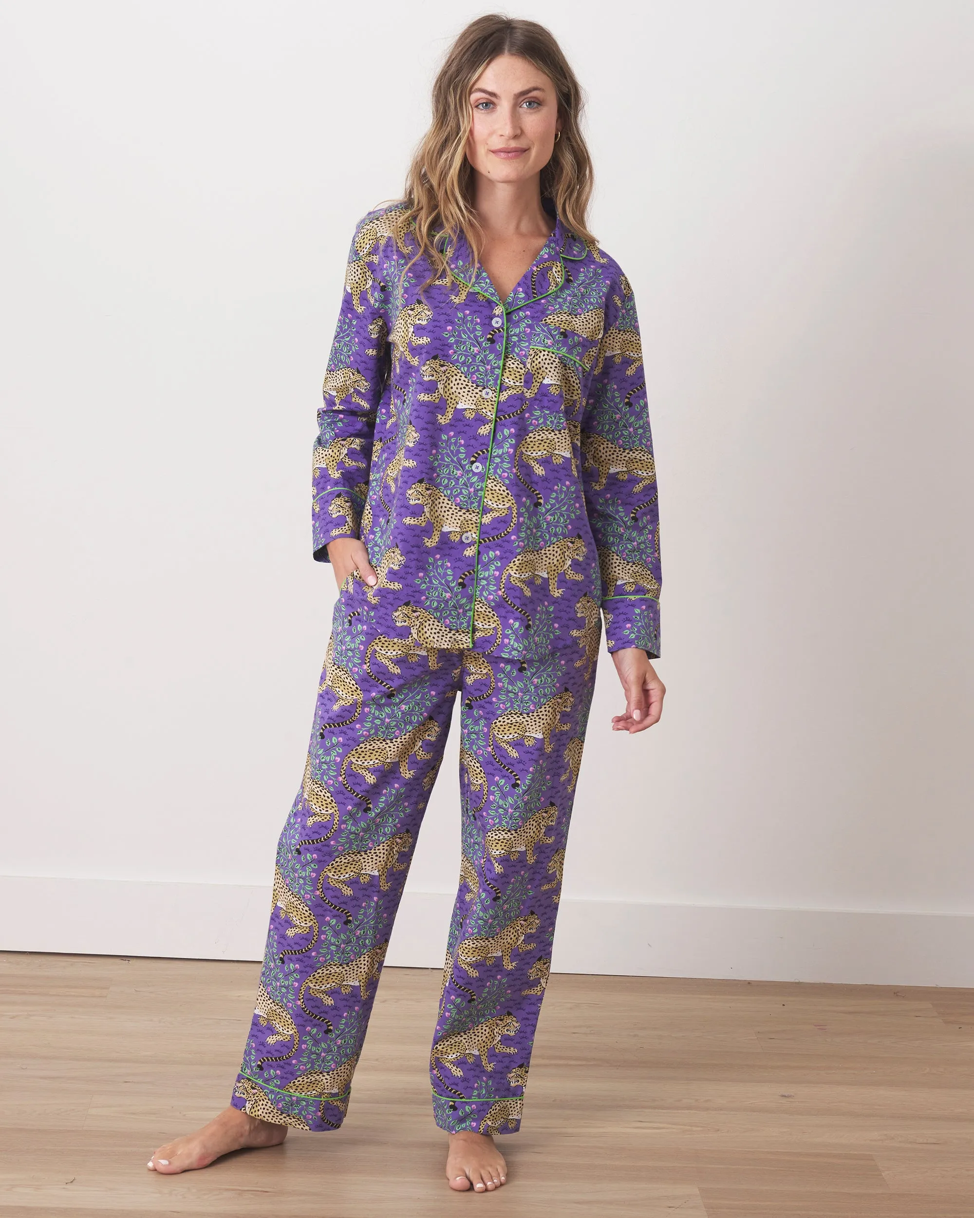 Bagheera - Long PJ Set - Violet sold by Printfresh product image thumbnail 3