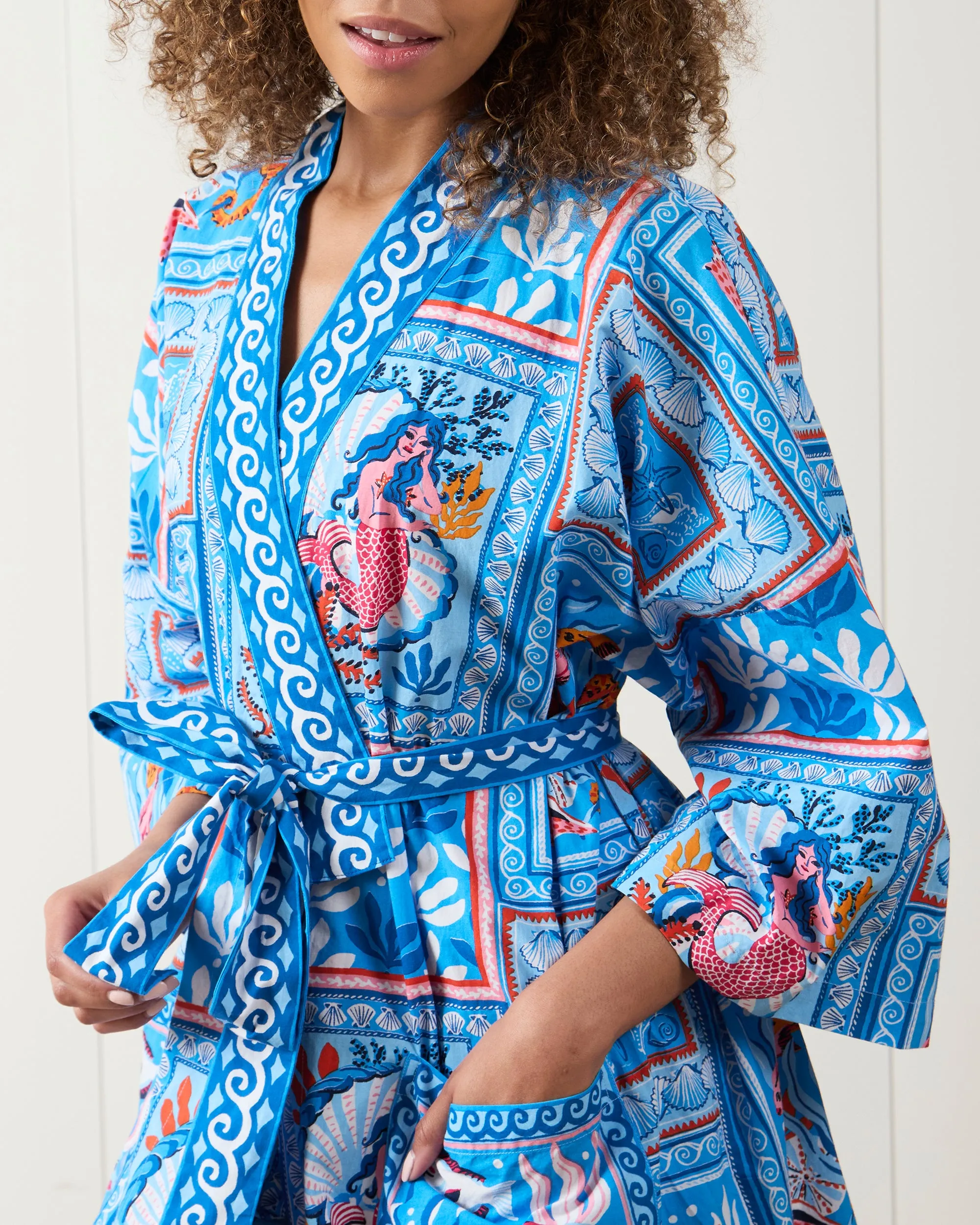 Tidal Tapestry - Robe - Saltwater Blue sold by Printfresh product image thumbnail 2