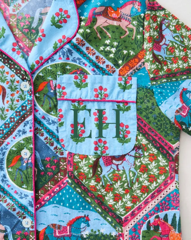 High Horse - Short PJ Set - Blush Denim sold by Printfresh