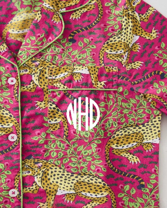 Bagheera - Petite Long PJ Set - Hot Pink sold by Printfresh