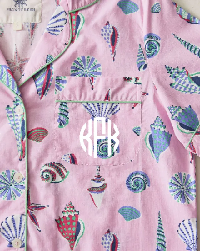 Beachcomber - Short PJ Set - Pink Sand sold by Printfresh