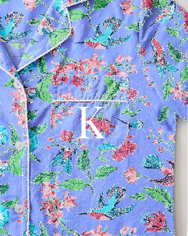 Hummingbird Haven - Long Sleep Set - Crocus sold by Printfresh