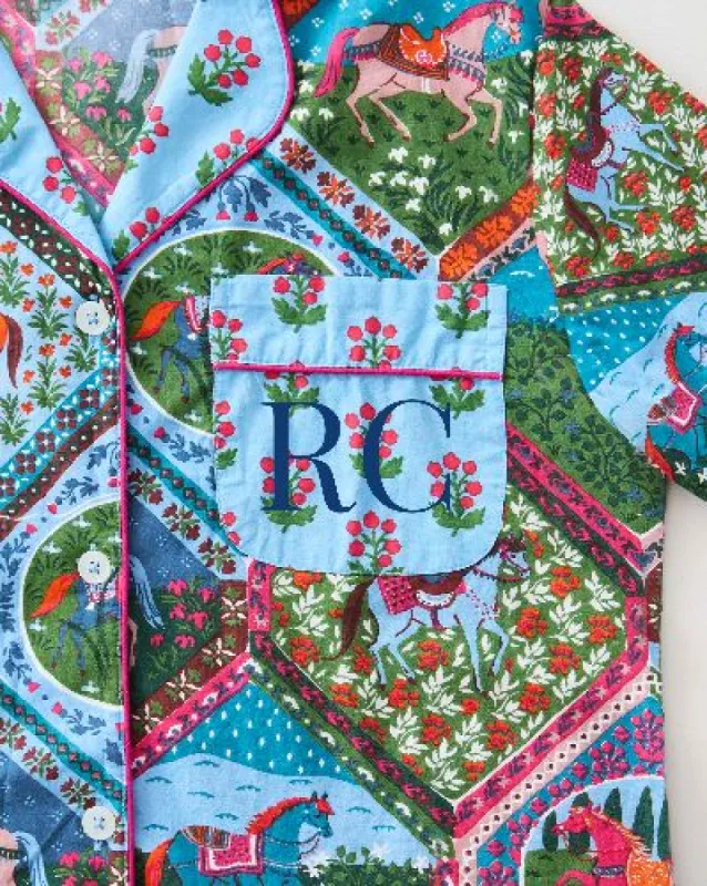 High Horse - Long Sleep Set - Blush Denim made by Printfresh