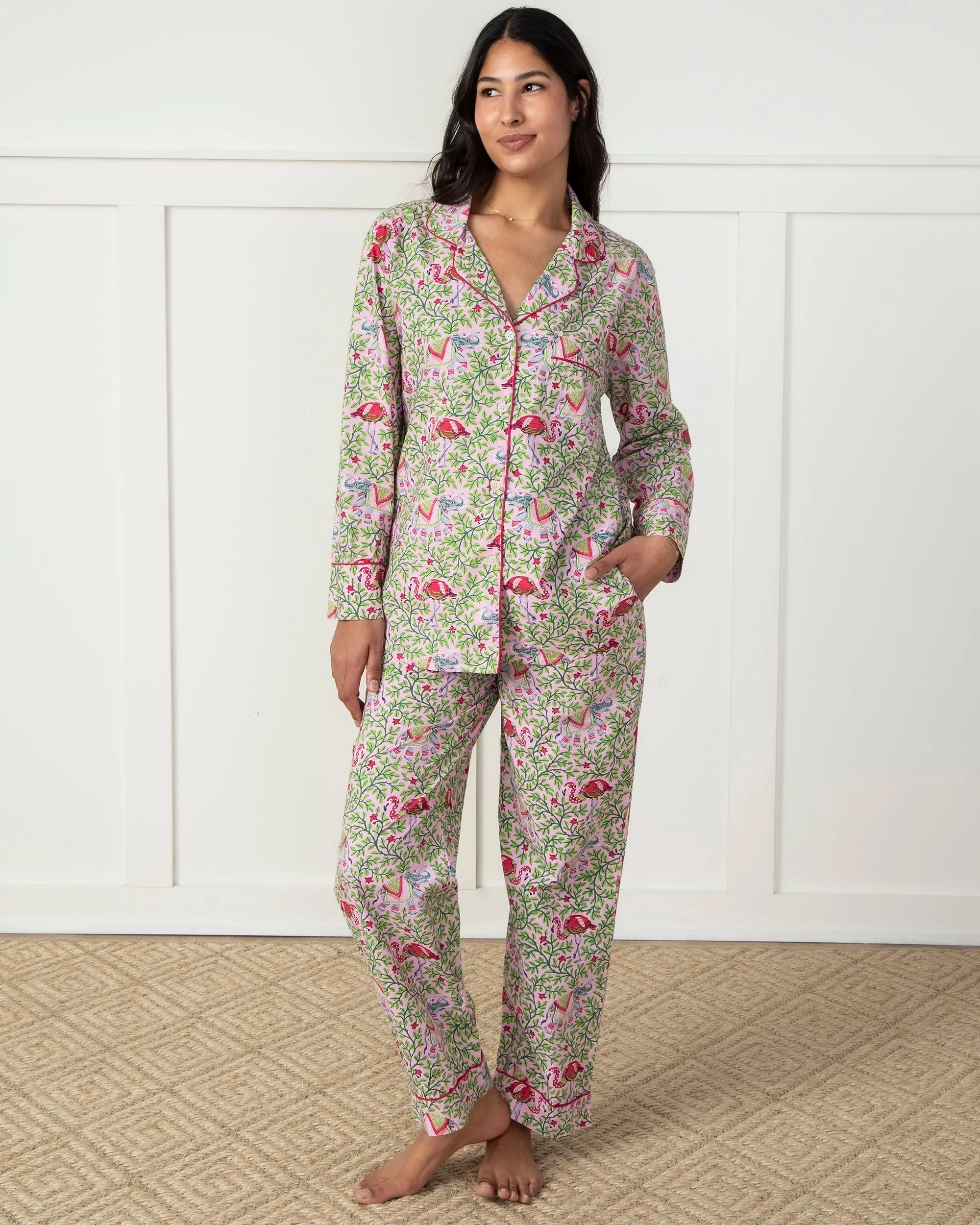 Flamenco - Long PJ Set - Rose Garden sold by Printfresh product image thumbnail 2