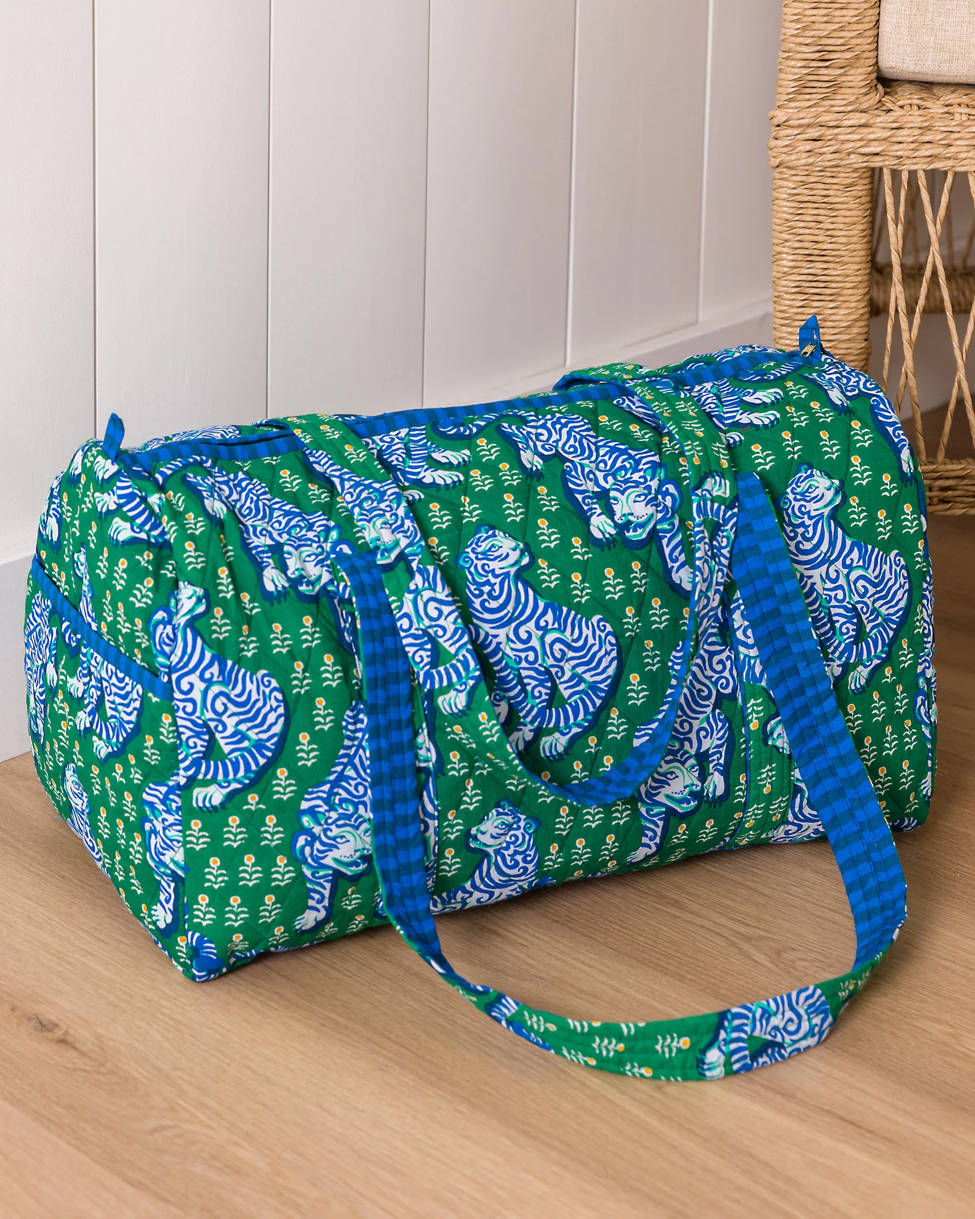Tiger Queen - Quilted Duffle Bag - Jade sold by Printfresh product image thumbnail 5