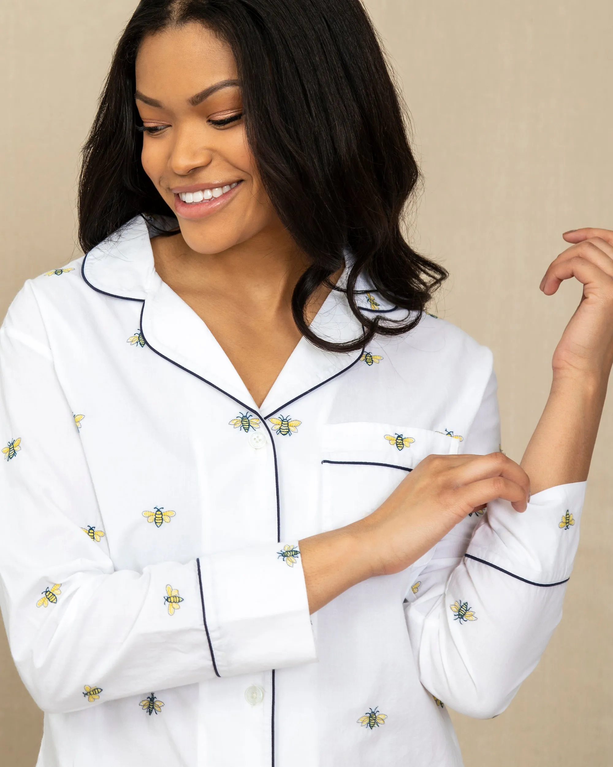 Beekeeper - Petite Long Sleep Set - Cloud sold by Printfresh product image thumbnail 5