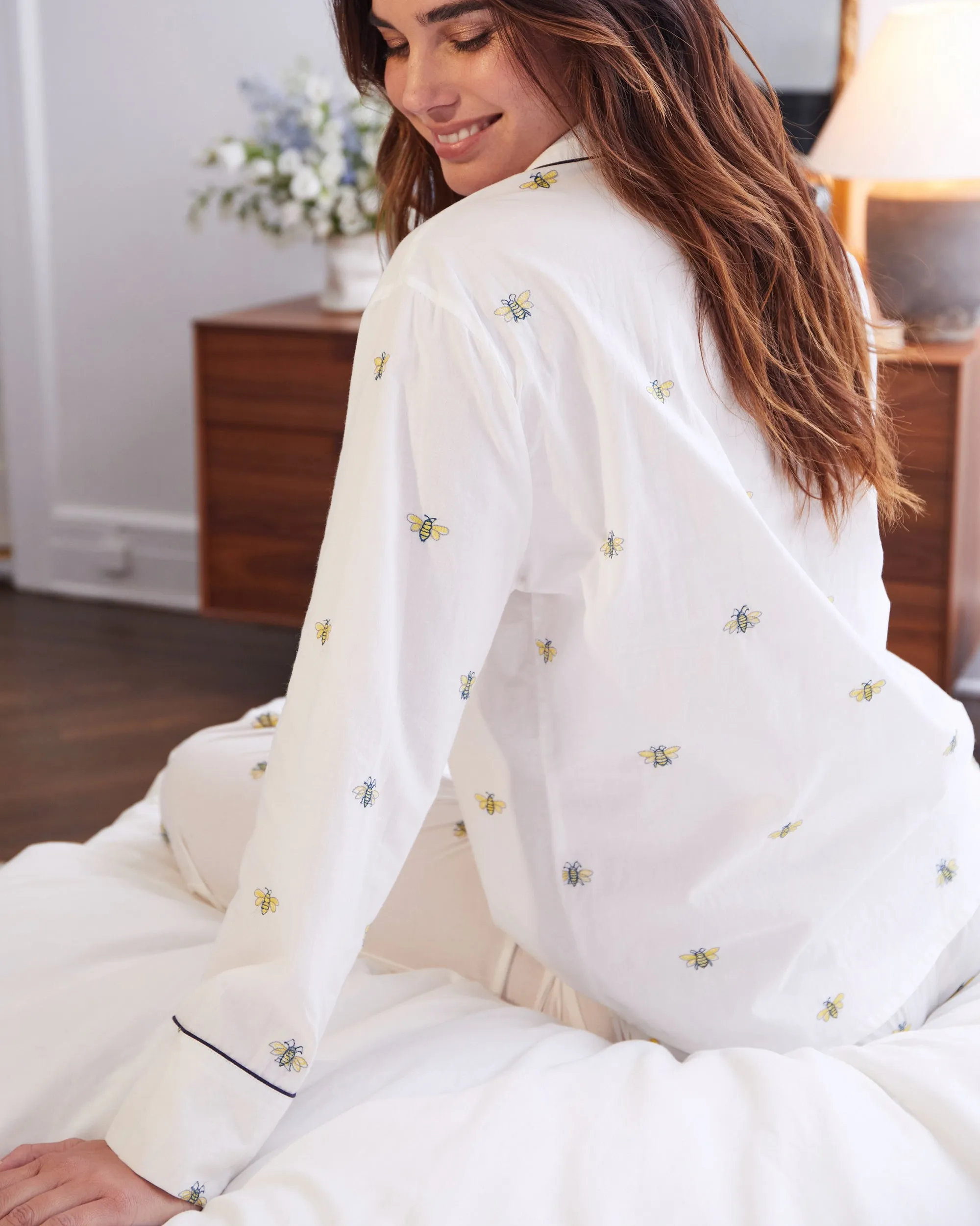 Beekeeper - Petite Long Sleep Set - Cloud sold by Printfresh product image thumbnail 4