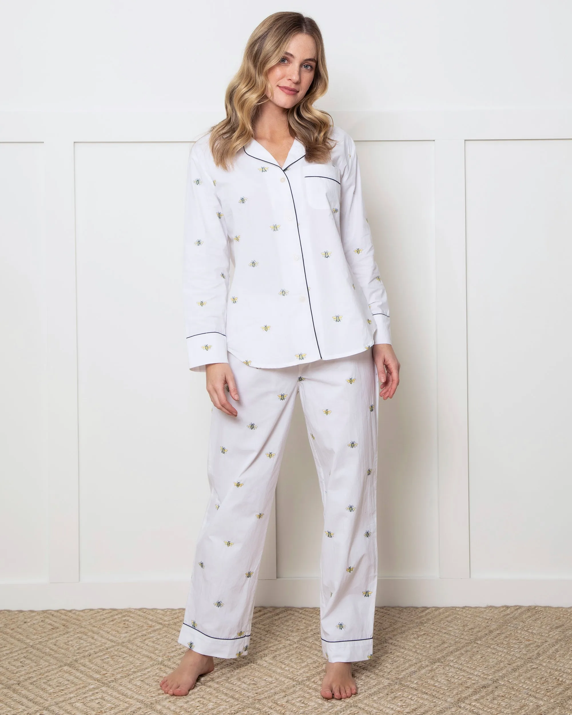 Beekeeper - Petite Long Sleep Set - Cloud sold by Printfresh