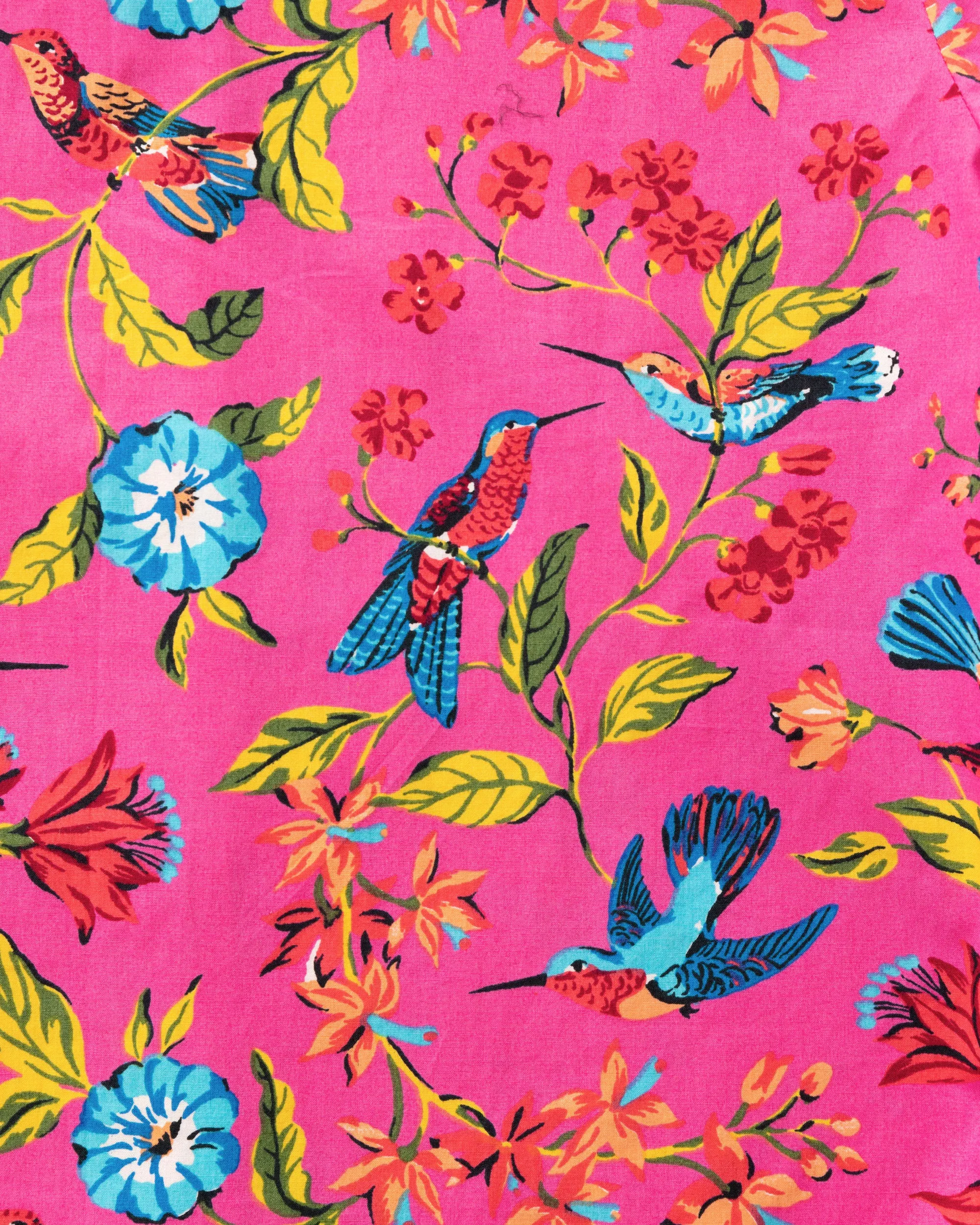 Hummingbird Haven - Robe - Fresh Raspberry sold by Printfresh product image thumbnail 3