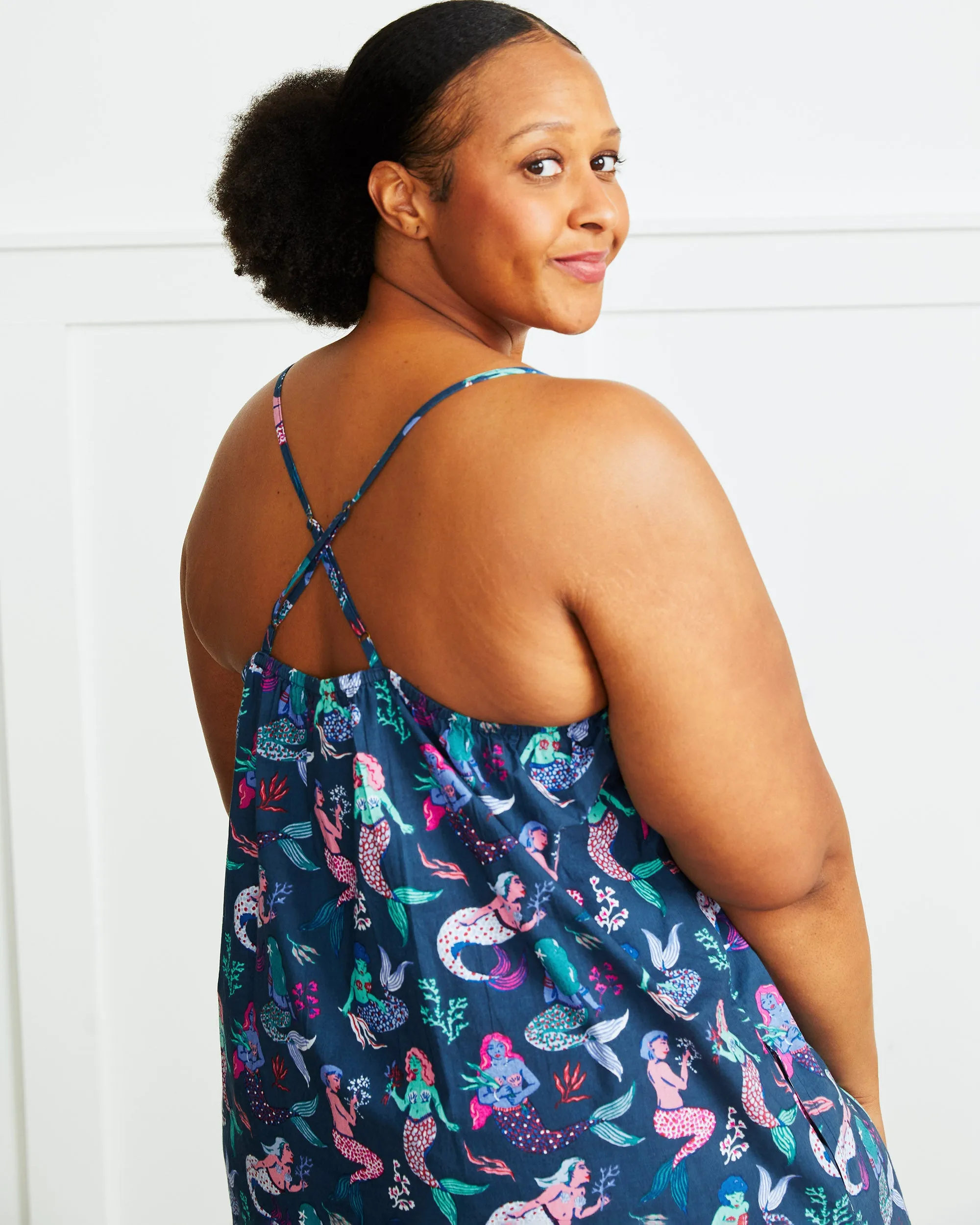 Mythical Mermaids - Cami Nightgown - Shoreline Blue sold by Printfresh product image thumbnail 2