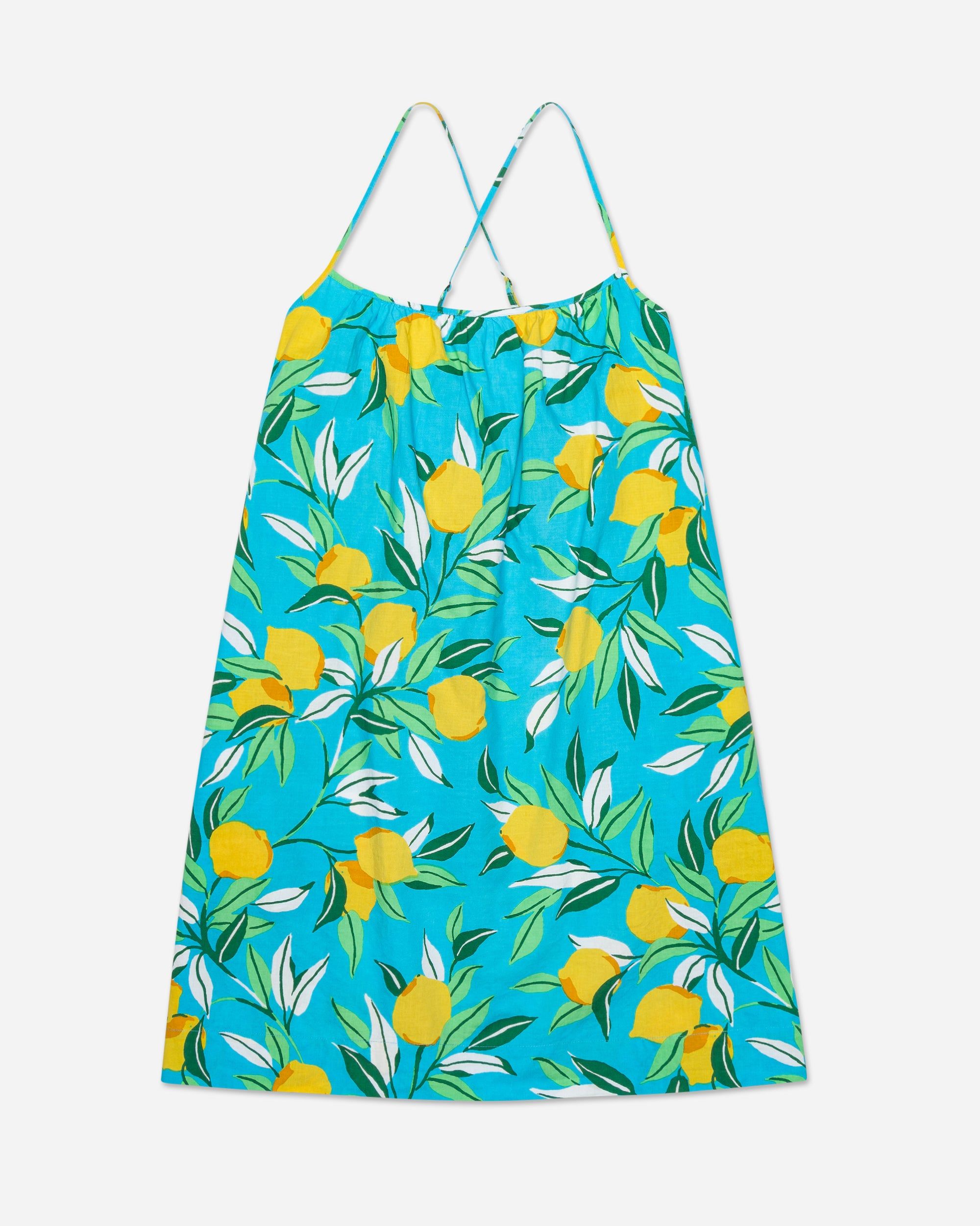 Lemon Zest - Cami Nightgown - Turquoise sold by Printfresh product image thumbnail 2
