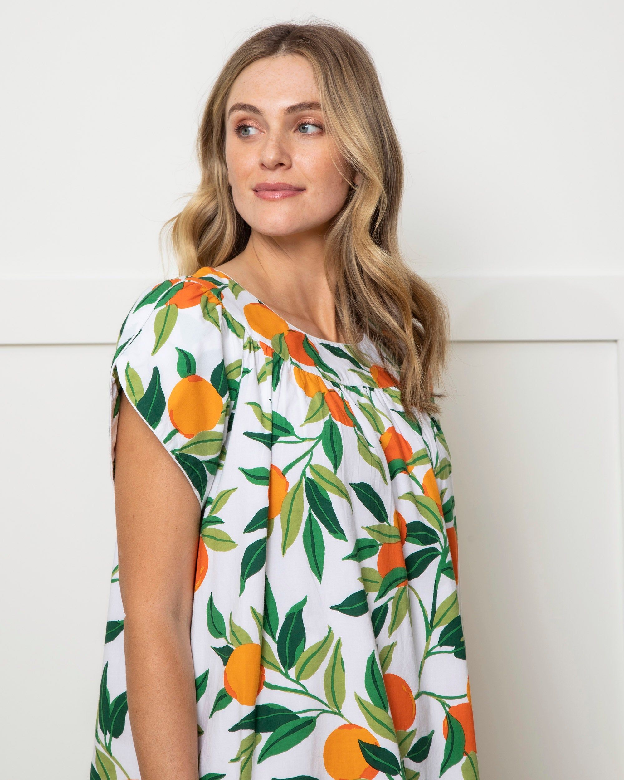 Clementine - Retro Dreams Nightgown - Cloud sold by Printfresh product image thumbnail 3