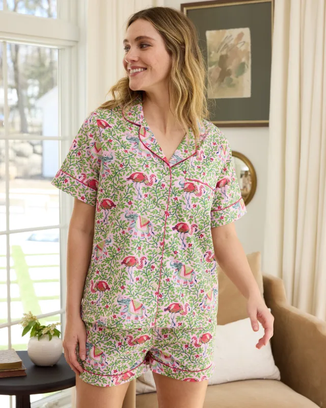 Flamenco - Short PJ Set - Rose Garden made by Printfresh