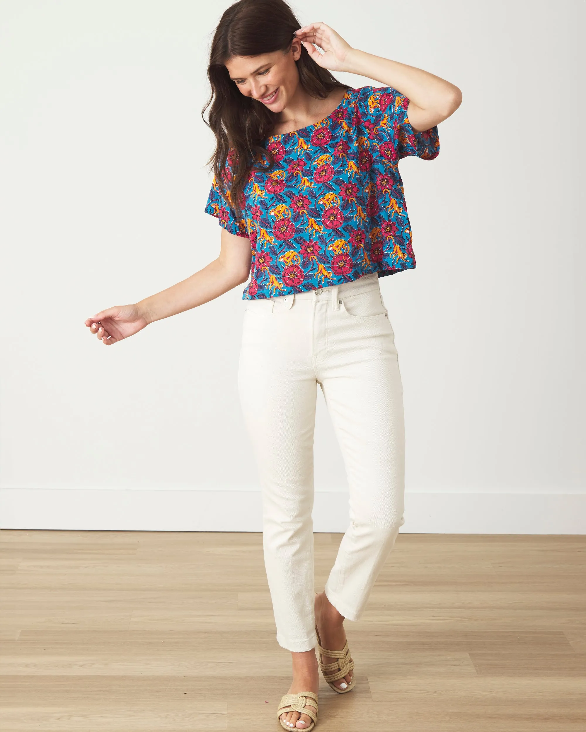 Leaps & Bounds - Carry On Crop Top - Touch the Sky sold by Printfresh product image thumbnail 3