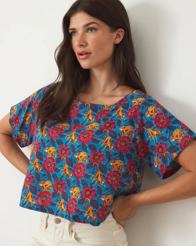 Leaps & Bounds - Carry On Crop Top - Touch the Sky sold by Printfresh